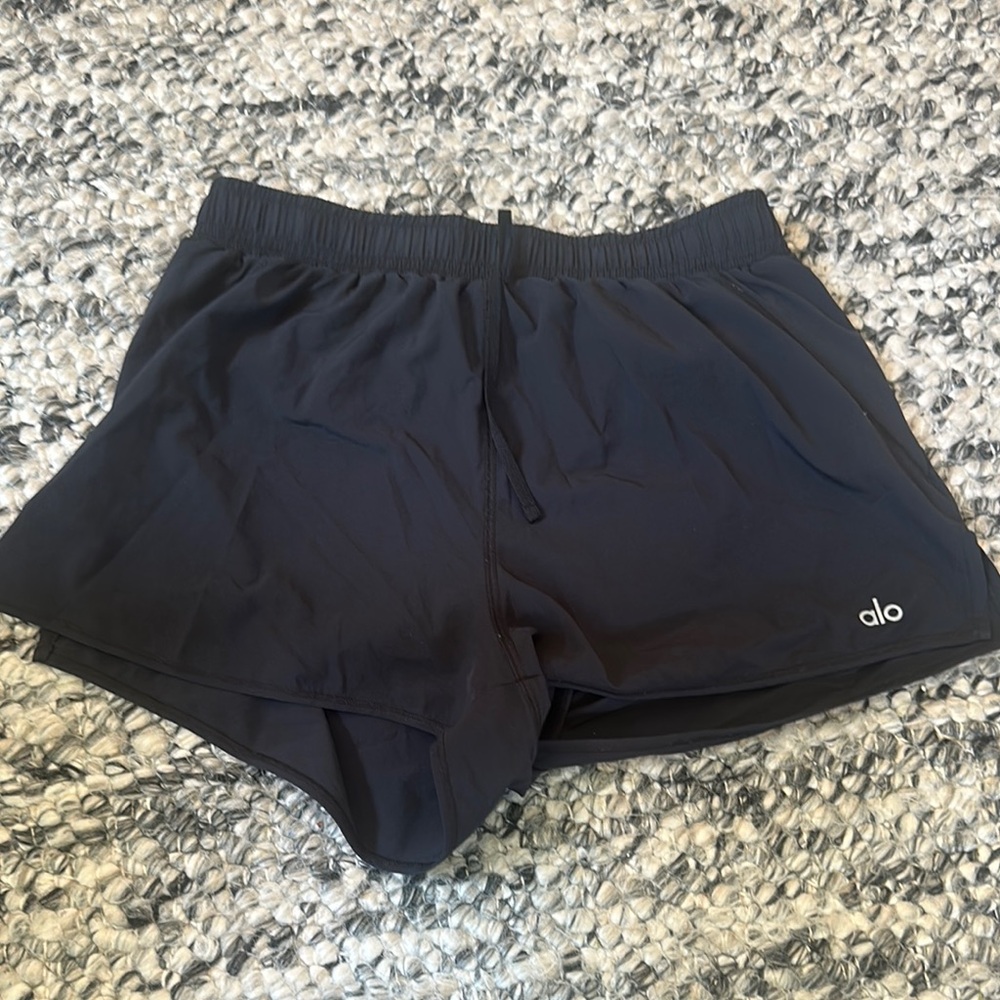 ALO Yoga Black Athletic Shorts / womens size S
